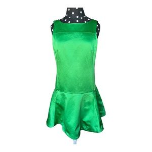 Rag & Bone Green Satin Dress Women Size 4